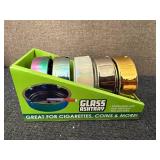 5ct of Glass Ashtrays