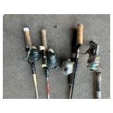 Fishing Rods, Net & Scoop