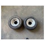 2 Aluminum Wheels With Tires