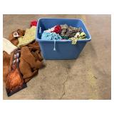 Large Tote of Misc. Costumes, Christmas Dcor. Etc.