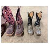 Lot of Cowboy Boots-Adult 8.5 & 9 Child 12