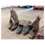 Lot of Cowboy Boots-Adult 8.5 & 9 Child 12