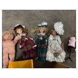 Box of Toys-Dolls, Trucks & Dinosaurs