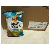 64x 1 3/8oz Lays Kettle Cooked Chips-Sea Salt & Vinegar