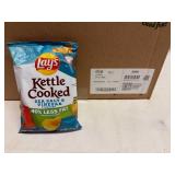 64x 1 3/8oz Lays Kettle Cooked Chips-Sea Salt & Vinegar