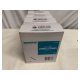 4x 500 Plastic Black Jumbo Straws-Unwrapped 7.75"
