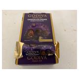 SSS. 12x Godiva Chocolate Domes Double Chocolate
