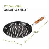 Cuisinart  12-in. Non-Stick Grilling Skillet lot of 2