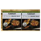 Cuisinart  12-in. Non-Stick Grilling Skillet lot of 2