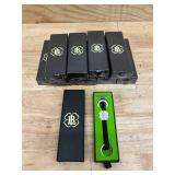 Lucky Brand Leather Keychain Bracelet Key Ring Clover Charm (lot of 10)