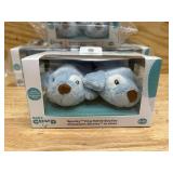 Baby GUND Spunky Puppy Rattle Booties Plush Baby Infant Shoes, Blue, One Size Fits All