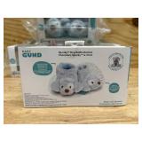 Baby GUND Spunky Puppy Rattle Booties Plush Baby Infant Shoes, Blue, One Size Fits All