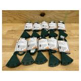 2 ft. 14/3 Light Duty Indoor/Outdoor Extension Cord with Multiple Outlet Triple Tap End, Green
