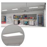 Commercial Electric 1-Pack 4 ft. 5200 Lumens LED Wraparound Light Garage Shop Light Office Warehouse Lighting 120-277V 4000K Bright White