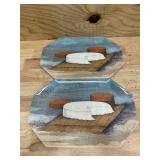 10"x15" Melamine Hexagon Cheese Serving Platter - John Derian for Target (lot of 2)