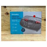 Homedics Vibration Foot Massager with Soothing Heat, Gray