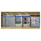 Various shower curtains