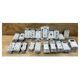 LEVITON Lot of 20 sockets and other switch and various sizes