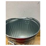 Behrens 20 gal Silver Galvanized Steel Garbage Can Lid Included Animal Proof/Animal Resistant (dented)