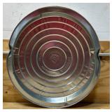 Behrens 20 gal Silver Galvanized Steel Garbage Can Lid Included Animal Proof/Animal Resistant (dented)