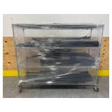 Shelving Unit on Casters with Rivot Racking/Shelving