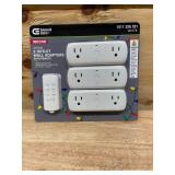 Commercial-Electric Wireless Remote Control Outlet, 2-Outlet Wall Adapter, White, 3-Pack (0925251.90)