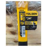 TOLSEN Claw Hammer 16oz Drop Forged Steel Hammerhead, Heat Treatment, Ground Polished, Fiberglass Handle 25030 (0925255.25)