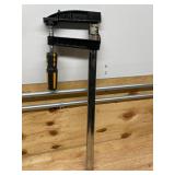 Tolsen 4 3/4x 20 F Clamp Nickel Plated Bar, Black Finished Thread Bar, Two-Component Plastic Handle 10191 (09252511.55)