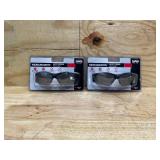 SAS Safety - Lot of 2 - 541-0013 Sidewinder Eyewear with Clamshell, Silver Lens/Black Frame