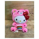 Hello Kitty - Lot of 2 - Cheer Bear Care Bears Plush Doll