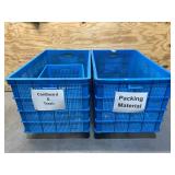 Lot of 3 - Various Plastic Bins (27 in x 44 in x 50 in)