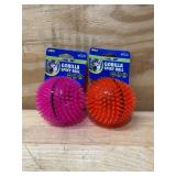 PETSPORT Gorilla Spiky Ball lot of 2