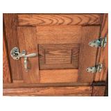 LL -Vintage Northland Gurney Oak Ice Box Antique Refrigerator