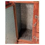 LL -Vintage Northland Gurney Oak Ice Box Antique Refrigerator