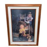 UL - Limited Edition Framed Print by Byerley Free Clean Puppies 377/395
