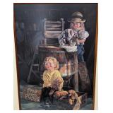 UL - Limited Edition Framed Print by Byerley Free Clean Puppies 377/395