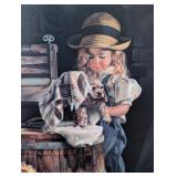 UL - Limited Edition Framed Print by Byerley Free Clean Puppies 377/395