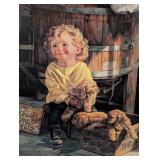 UL - Limited Edition Framed Print by Byerley Free Clean Puppies 377/395