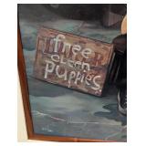 UL - Limited Edition Framed Print by Byerley Free Clean Puppies 377/395