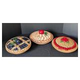 UL - Set of 3 Vintage Keebler Ready Crust Ceramic Pie Plates Portugal