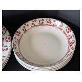 O - Majesticware by Oneida Cherries Jubilee Stoneware Dinnerware Set Service for 4