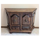 EW - Console Wooden Cabinet with Brass Eagle Pulls