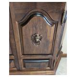 EW - Console Wooden Cabinet with Brass Eagle Pulls
