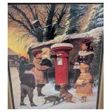 LR - Framed Winter Street Scene Print by M. Capaldi