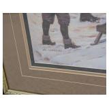 LR - Framed Winter Street Scene Print by M. Capaldi