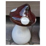 G1 - Set of 3 Ceramic Mushroom Garden Sculptures