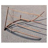 G1 - Primitive Wooden Wheat Cradle Scythe Harvesting Tool with 44 Inch Blade