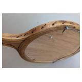 G2 - Vintage Wooden Tennis Racquet Mirror Wall Hanging