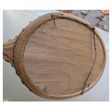 G2 - Vintage Wooden Tennis Racquet Mirror Wall Hanging