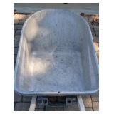 G2 - Rubbermaid Poly Wheelbarrow with Wood Handles